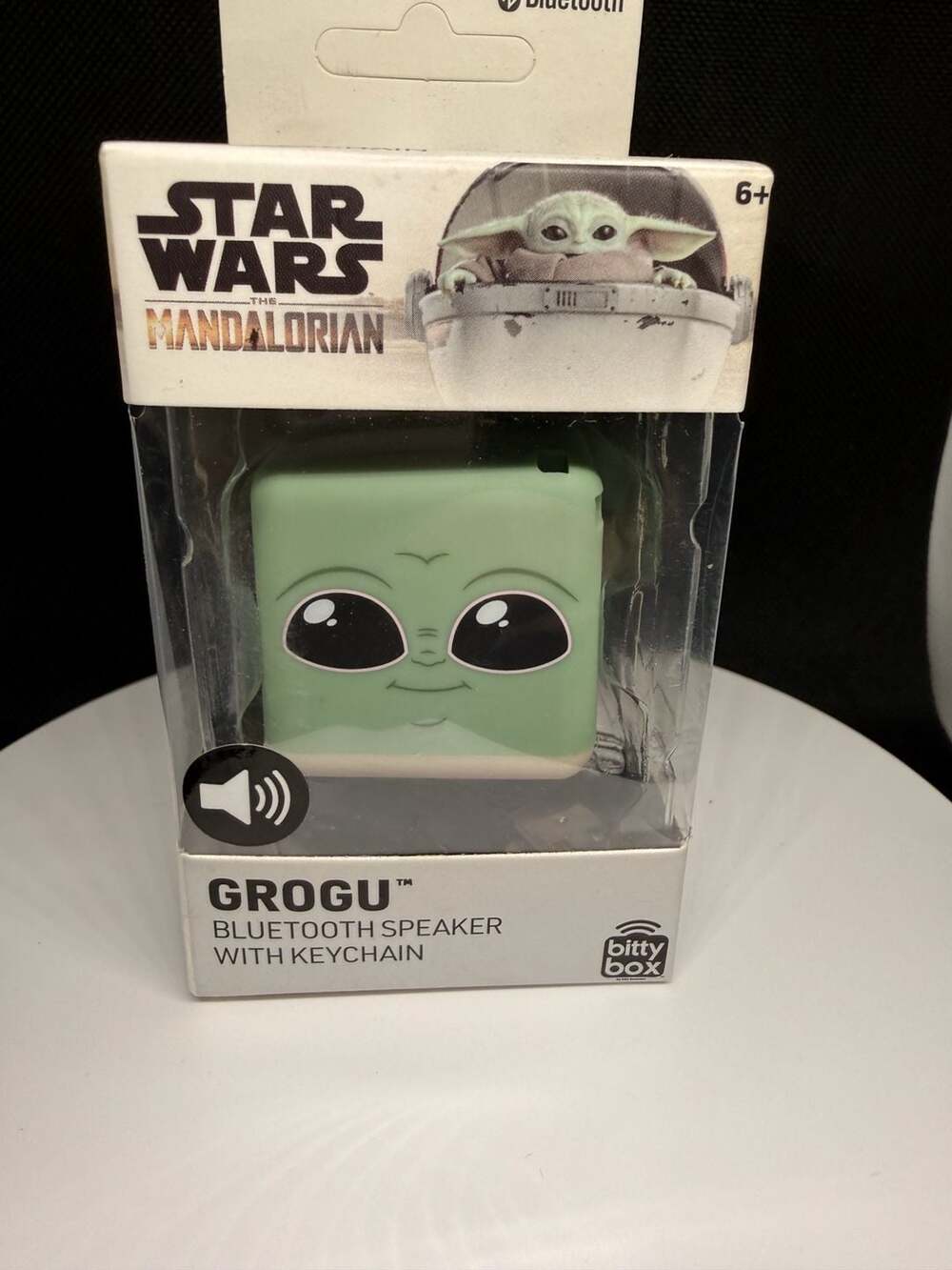 Star Wars The Mandalorian Grogu Bitty Box Bluetooth Speaker with Keychain